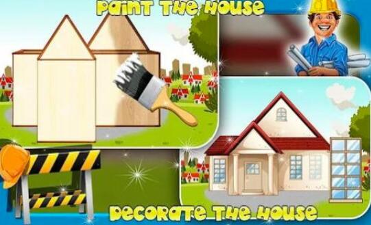 建筑工人造房子游戏