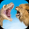 野狮VS恐龙模拟